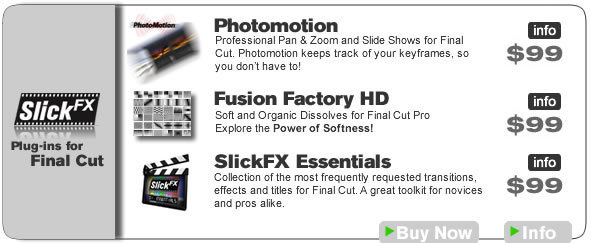Slick FX Final Cut Products